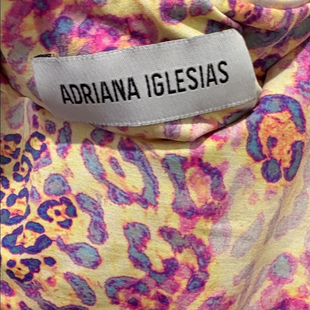 Adriana Iglesias olorful Leopard Print body suit - Picture 3 of 5